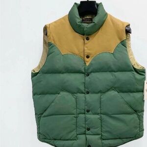 Ralph Lauren Double RL Green and Tan Vest